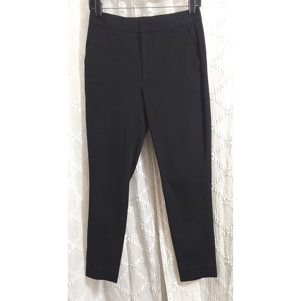 Banana Republic Black High Rise Slim Ankle Dress Pants Womens Size 4P Petite